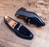 Männer Formale Hochzeit Schuhe Mode Loafer Spitze Zehen Kleid Patent Leder Oxford Große Größe 37-48 1A42