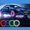 Voiture étanche énergie solaire roue lumière décorative clignotant coloré LED pneu lumière gaz buse bouchon capteurs de mouvement