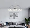 Chromowana lampa LED Nowoczesny projekt Żyrandole do salonu Sypialnia Kuchnia Foyer Light Design Luster Decor Home Lighting G4 Bulb Myy