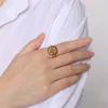 Кольцо «Вечное золото», Кольцо «Вечное золото», изготовленное на заказ, из нержавеющей стали