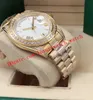 9 Stil 228238 Silber Champagner römisches Zifferblatt Uhr BP 41 mm 18 Karat Gelbgold Diamantarmband Automatik Mode Herrenuhren Wri232B