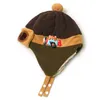 bébé Cartoon pilote oreille chapeau chaud pilote bébé épais oreille bébé chapeau feng pilote chapeau laineux lei enfants chapeau chaud chapeau 4 couleurs