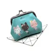 Karikatür Kedi Para Çantalar Kadınlar Mini Cüzdan Çocuklar Debriyaj Para Çantaları Kadın Kılıfı Hasp Çanta Sevimli Kızlar Sıfır Cüzdan Carteira