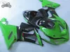 High quality Chinese fairing for Kawasaki Ninja ZX6R 2005 2006 ZX 6R 05 06 green black aftermarket body fairings set