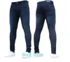 Groothandel- hete verkoop solide - gekleurde jeans met kleine benen mode boutique herenbroek gratis verzending