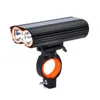 2000lumens USB قابلة لإعادة الشحن ضوء الدراجة MTB الأمان مصباح يدوي LED دراجة ركوب الدراجات أضواء المقود الأمامي 2 حامل حامل 156Q