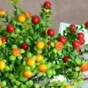 Konstgjorda Julbär Simulering Frukt Berry Blomma Branch Skum Frukt Jul Dekorativ Bröllop Hem Party DIY Dekor