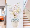 3D DIY Vase Flower Wall Stickers Creative Decal Home Decor Self-adhesive Wallpaper Living Room Bedroom Kitchen Stickers