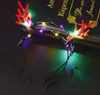 Partido Desempenho de Abastecimento de natal legal LED chifres Concert Headband Luminous Headwear Flash Light Halloween Wedding Brinquedos mantilha SN3978