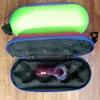 Handy Spoon Glass Pipe Storage Glass Hand Pipes Case Festive Party Supplies Mix Colors Smoke Pipe Box för 3 "till 6" Rökning