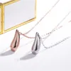 colar de prata esterlina, a nova forma de gota charme original pingente jóia. logotipo clássico, presente senhoras
