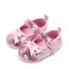 Новая причудливая детская девочка Bling Seecess Shoes Kids Lovely Ant-Slip Those Bowknot Prewalk Casual Kids