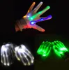 LED Skull gloves Festival party rave glove led light glove 7 color colorful mittens novely Party Lighted Props Gloves toy