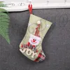 Calzini natalizi medi di alce pupazzo di neve di vendita caldo Oggetti di scena decorativi per il giorno di Natale Sacchetto regalo di caramelle natalizie T9I0095