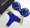 Women039s Swimwear Gold Stamping Bikini Set Sexy Women Swimsuit Swimsuit Push Up Bandeau Summer Beachwear Brasile Brasile Abito da bagno1884904