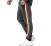 2019 automne hommes pantalons de sport décontractés côté couleur différence ruban personnalité pantalons longs hommes grande taille avec couleur unie