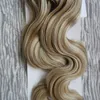 Braziliaanse Body Wave Hair Micro Loop Menselijk Hair Extensions 1g / Stand 100s Remy Micro Bead Loop Menselijk Haar