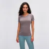 L-55 neue Yoga-Tops T-Shirt Fashion Outdoor fitness Kleidung Frauen Kurzärmlig Sport Yoga Tanks Laufshirt