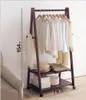Meubles de chambre à coucher de plancher en bois massif Mobilier 16 Style pour choisir des cintres de chapeau de tissu simples rack en bois