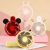 new colorful Cartoon USB mini portable fan Multi-level wind folding lithium battery fan small fan dhl free