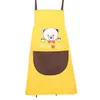 waterproof kitchen aprons woman adult Bibs home cooking baking coffee shop cartoons cotton linen kitchen cleaning aprons with pockets