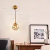 Nordic Glass Globe Wall Lamp Metal Flower Sconce Hotell Korridor Vardagsrum Studie Balkong Bedside Creative Iron Plants Lighting