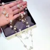 Wholesale- Autumn/winter classic style pearl sweater chain long gold and silver multi 3 layers statement necklace woman