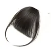 Human Hair Bangs longlived Fringe Hair Bangs Natural Black Clip in Air Bangs With Temple For Women5875729