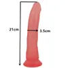 21см большой длинный толстый фаллоимитатор, фальшивый пенис Донг реалистичные искусственный петух секс продукты секс игрушка для женщины Y191228