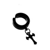 Clip-Ohrringe aus Edelstahl, Jesus-Kreuz, Stern-Reifen, Schraubverschluss, Damen- und Herrenmodeschmuck, Will und Sandy