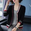 Vintage élégant géométrique rhombique cardigan pull femmes 2020 mode printemps chaud à manches longues vêtements d'extérieur chic angleterre style hauts