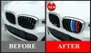 مل 3pcs ABS جبهة مصبع إدراج الغلاف تريم لسيارات BMW X3 X4 G01 G02 2018-2019