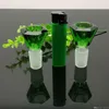 Accessoires de cigarettes à tête de bulle en verre de diamant vert, vente en gros, bongs, tuyaux de brûleur à mazout, conduites d'eau, tuyaux en verre, plates-formes pétrolières pour fumer