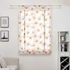 Multi storlekar gardin vardagsrum tulle moderna nyanser blomma tryckta gardin kortare gardiner fönster drape valance hem dekor vt0899