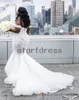 Vestidos de novia de sirena plateados y blancos Tallas grandes fuera del hombro Apliques de encaje Vestidos de novia de países africanos 2019 Robe de mari￩e barato