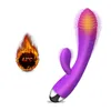 Sex-Shop 10 Mode de chauffage Lapin Vibrator point G clitoris Masturbation Godes toy vibrateur pour les adultes vibromasseur sex toys pour femme MX191228