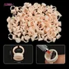 100 stks L Size Disposable Pigment Ringen Ink Cup Siliconen Tattoo Levering Met Divisie Repaling Tool Permanente Make-up