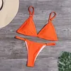 2020 Sexy Thong Micro Bikini Lady Swimsuit Solid Shoupup Swimsuit Женщины бикини набор Brazil15037878