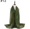 couleur mode-solide longue écharpe foulard mode extensible foulard g dames écharpe de soie foulard