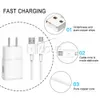 OEM 2 in 1 S10 Fast Charger Kits Type C ABNAKE 9V 1.67A EU US HOME TRAVAL USB WANDELAARKADERDAPTER S10 S9 1,2 m kabel met retailpakket