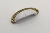 1 adet seramik düğmeleri Sweet Çekmece Knob Happing Dolap Kapı Tutucu Antika Bronz Beyaz Çatlak Porselen2719762