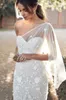 Shoulder Sweetheart One Dresses Mermaid Sweep Train Long Lace Appliqued Bridal Gowns Country Garden New Wedding Dress
