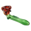 Handmade Flower-Shaped Glass Spoon Pipe for Smoking Pleasure