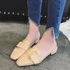 Spring summer women designer loafers fashion casual buckles women slippers summer outdoor women designer scuffs