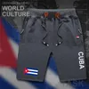 Men's Shorts Cuba Cuban mens shorts beach man men's board shorts flag workout zipper pocket sweat bodybuilding cotton brand CU CUB L230518