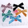 28 color product explosion Korean velvet baby bow hair clip winter soft flannel children cute hair Accessories P084