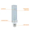 Bombilla 5W G24 E26 Lámparas de retroadaptación horizontales enchufables de 2 clavijas Reemplazo de 9W 85V-265V Ángulo de visión de 180° Bombilla empotrada hacia abajo Blanco cálido 3000-3500K crestech