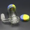 Nova Masculino 14 milímetros de vidro Ash apanhador com recipiente de silicone para DAB rig Bong vidro canos de água de vidro