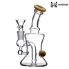 6 "Tall glas rökning Bong vattenrör Heady rör med glasskål oljeplattform diffusor Percolator bubbler 1124