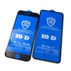 VOLLEDIGE COVER 10D GROTE CURVE Drop Lijm Gehard Glass Screen Protector Volledige lijm voor iPhone 12 11 PRO MAX XR XS MAX 6 6S 7 8 PLUS 100PCS / PARTIJ